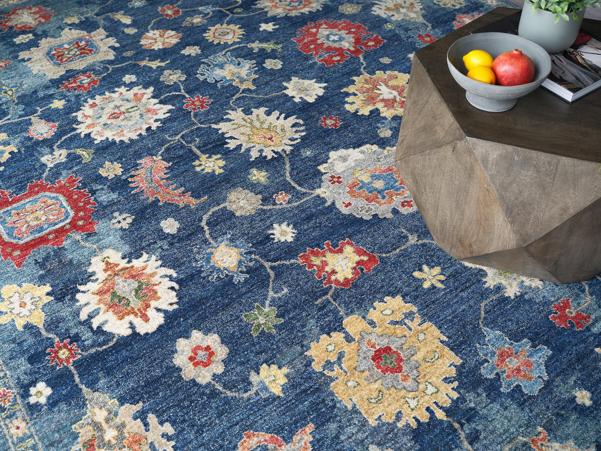 Exquisite Rugs Oxford Hand Knotted Ghazni Wool in 7222 Green 15' x 12' Area Rug