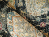 Exquisite Rugs Oxford Hand Knotted Ghazni Wool in 7223 Black 6' x 9' Area Rug