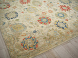 Exquisite Rugs Oxford Hand Knotted Ghazni Wool in 7224 Ivory/Gray 6' x 9' Area Rug