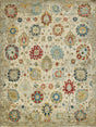 Exquisite Rugs Oxford Hand Knotted Ghazni Wool in 7224 Ivory/Gray 9' x 12' Area Rug