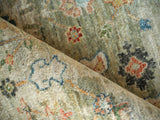 Exquisite Rugs Oxford Hand Knotted Ghazni Wool in 7225 Gray 14' x 10' Area Rug