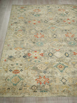 Exquisite Rugs Oxford Hand Knotted Ghazni Wool in 7225 Gray 12' x 15' Area Rug