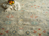Exquisite Rugs Oxford Hand Knotted Ghazni Wool in 7225 Gray 12' x 15' Area Rug