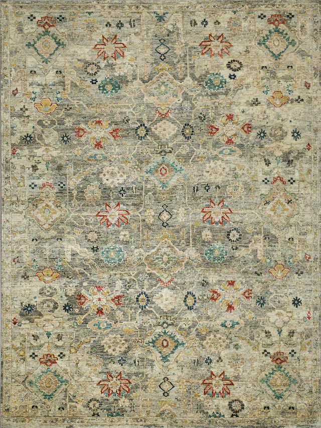 Exquisite Rugs Oxford Hand Knotted Ghazni Wool in 7225 Gray 9' x 12' Area Rug