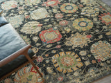 Exquisite Rugs Oxford Hand Knotted Ghazni Wool in 7226 Light Blue 9' x 6' Area Rug