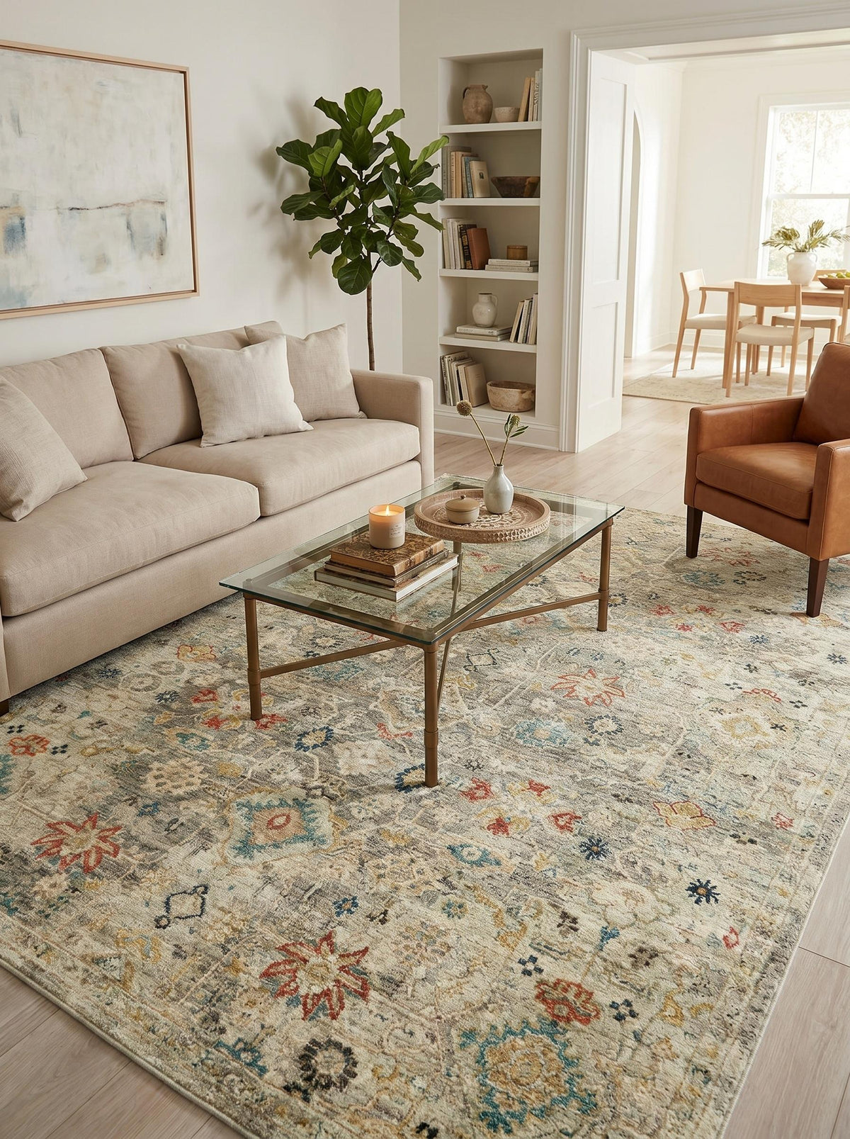 Exquisite Rugs Oxford Hand Knotted Ghazni Wool in 7227 Camel 12' x 9' Area Rug