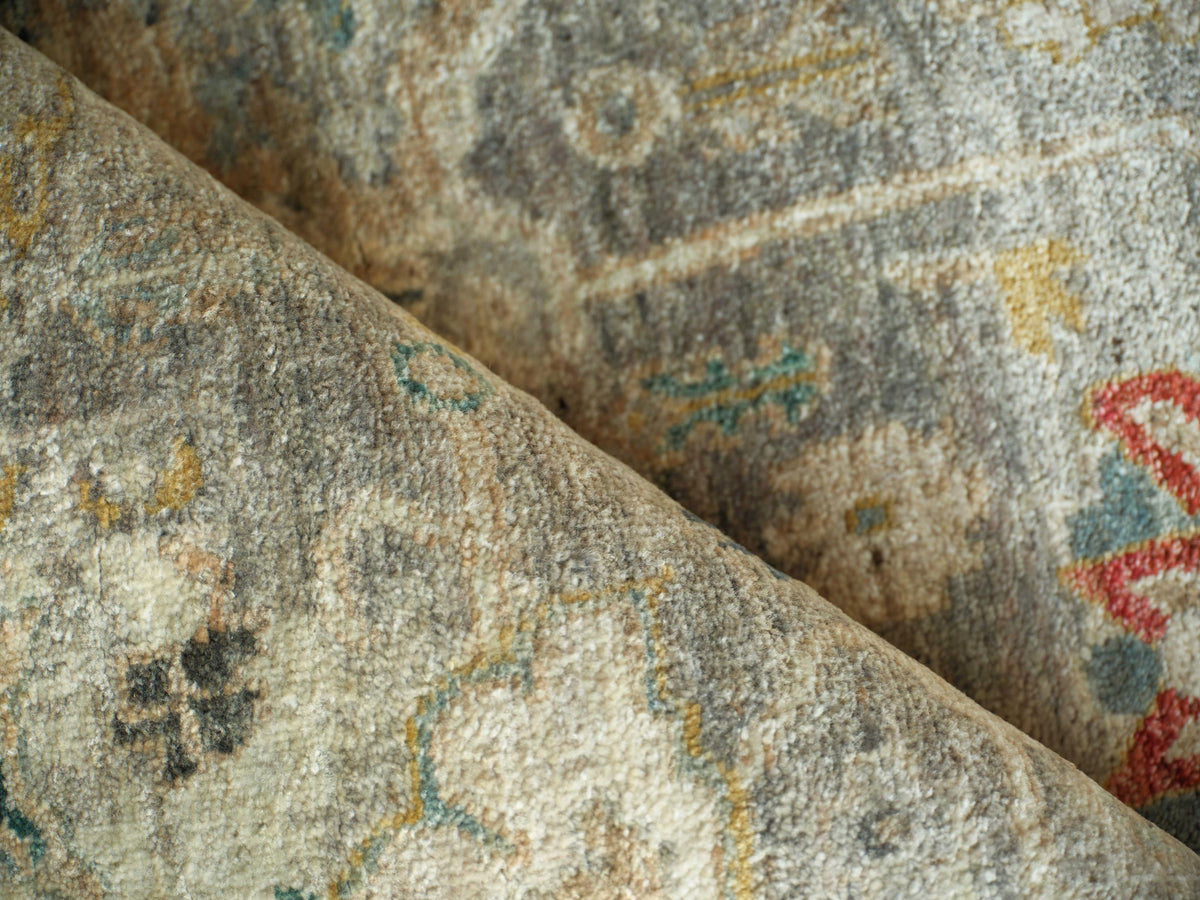 Exquisite Rugs Oxford Hand Knotted Ghazni Wool in 7227 Camel 12' x 9' Area Rug