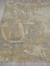 Exquisite Rugs Infinity Powerloom Wool/Nylon in 7235 Silver/Gray 6' x 9' Area Rug