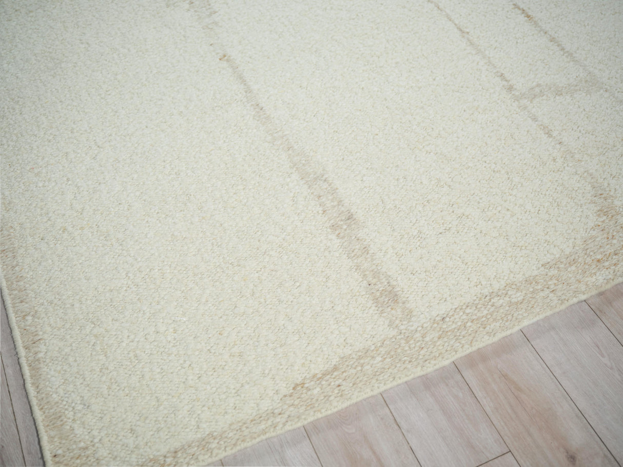 Exquisite Rugs Kokomo Flatweave New Zealand Wool in 7243 Ivory/Sand 9' x 12' Area Rug
