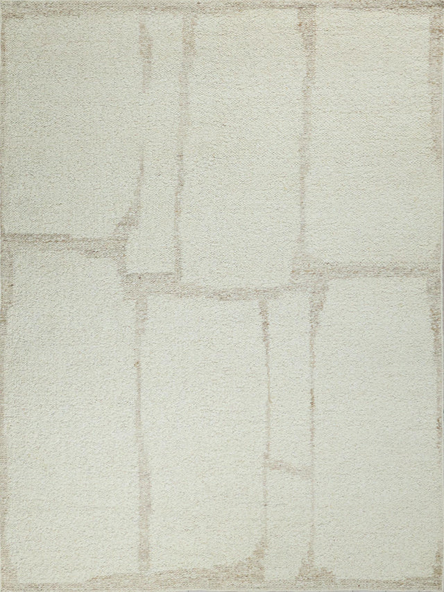 Exquisite Rugs Kokomo Flatweave New Zealand Wool in 7243 Ivory/Sand 9' x 12' Area Rug
