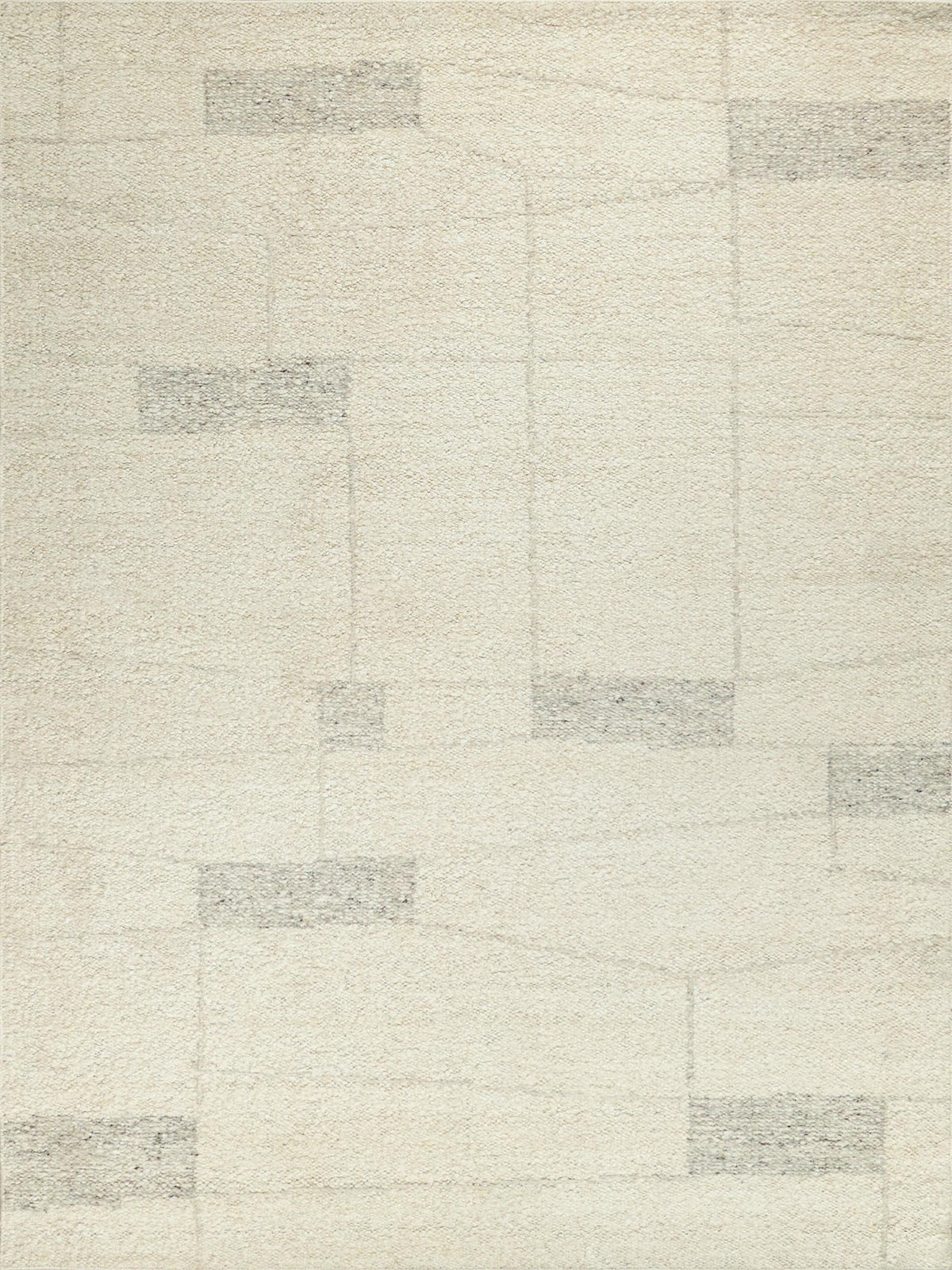 Exquisite Rugs Kokomo Flatweave New Zealand Wool in 7244 Ivory/Gray 6' x 9' Area Rug