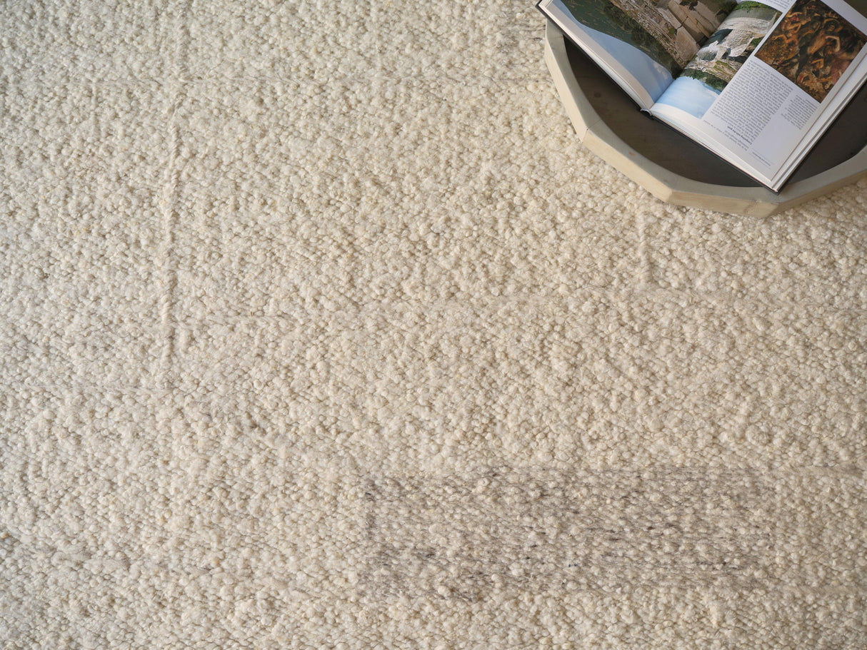 Exquisite Rugs Kokomo Flatweave New Zealand Wool in 7244 Ivory/Gray 8' x 10' Area Rug