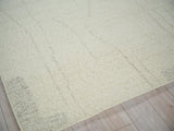 Exquisite Rugs Kokomo Flatweave New Zealand Wool in 7245 Ivory/Silver 6' x 9' Area Rug