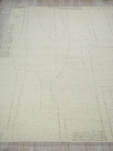 Exquisite Rugs Kokomo Flatweave New Zealand Wool in 7245 Ivory/Silver 6' x 9' Area Rug