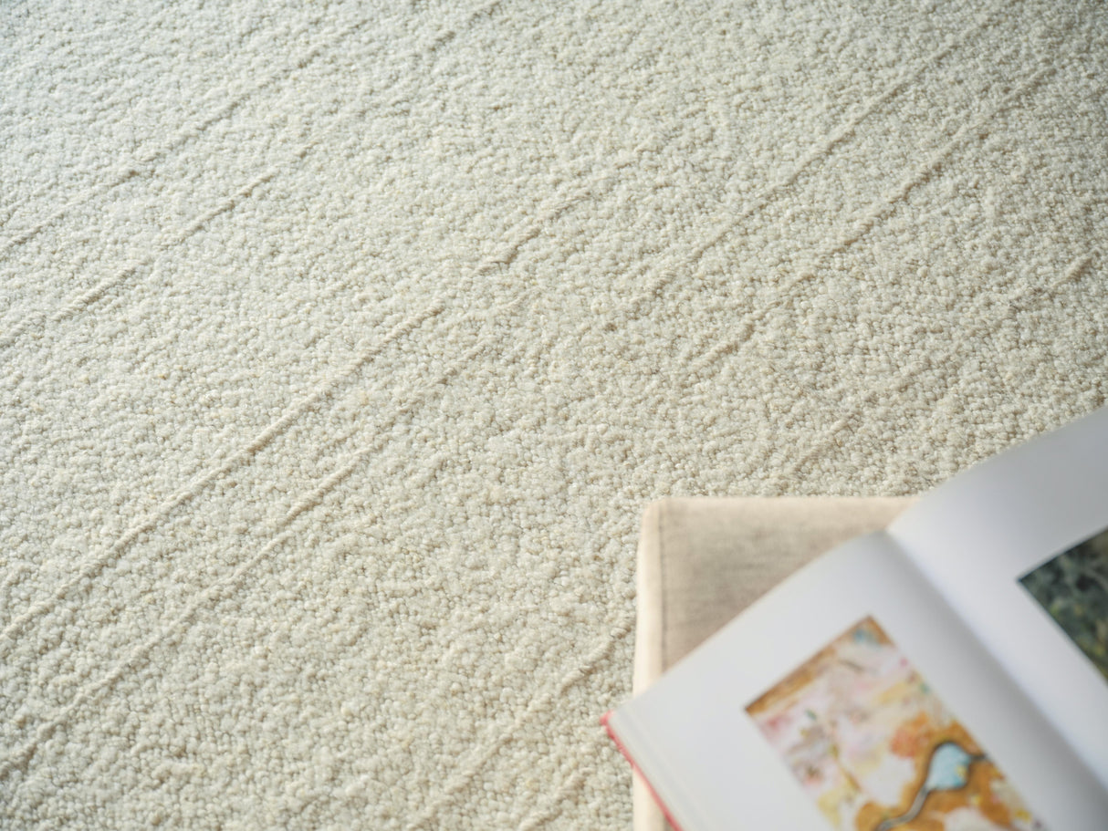 Exquisite Rugs Kokomo Flatweave New Zealand Wool in 7245 Ivory/Silver 8' x 10' Area Rug