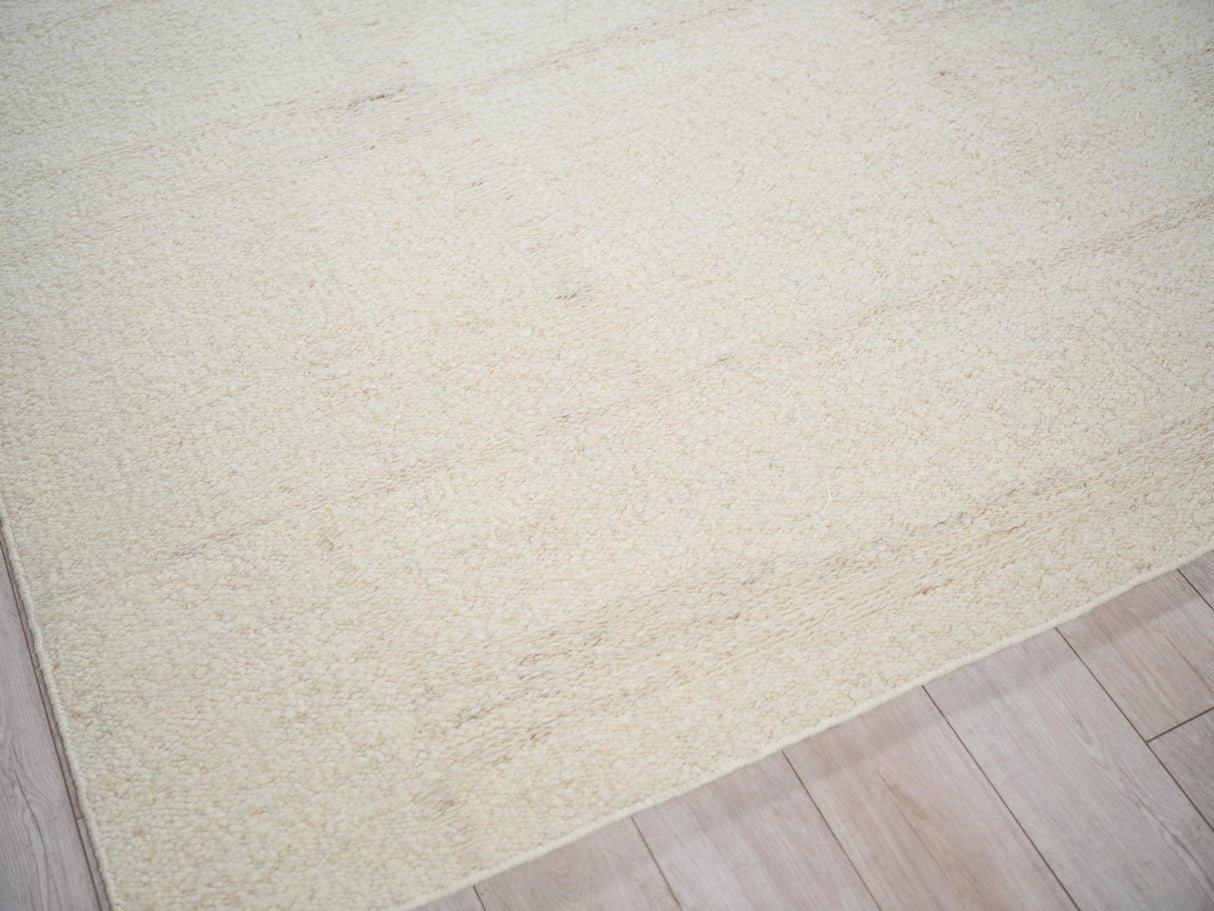 Exquisite Rugs Kokomo Flatweave New Zealand Wool in 7246 Ivory/Taupe 9' x 12' Area Rug