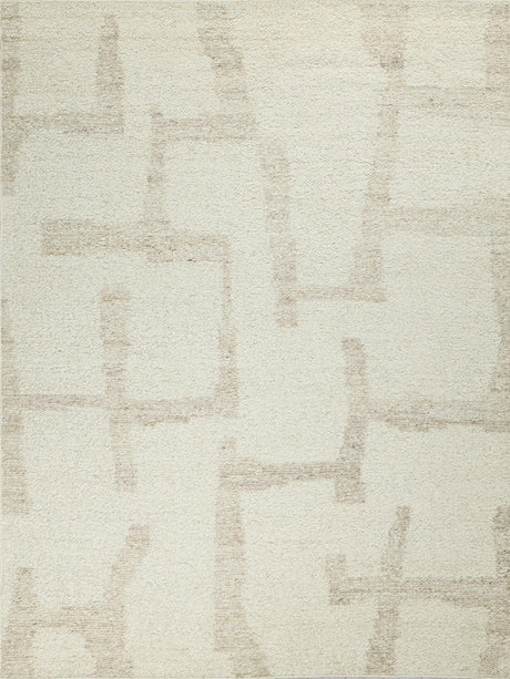 Exquisite Rugs Kokomo Flatweave New Zealand Wool in 7252 Ivory/Sand 2' x 3' Area Rug