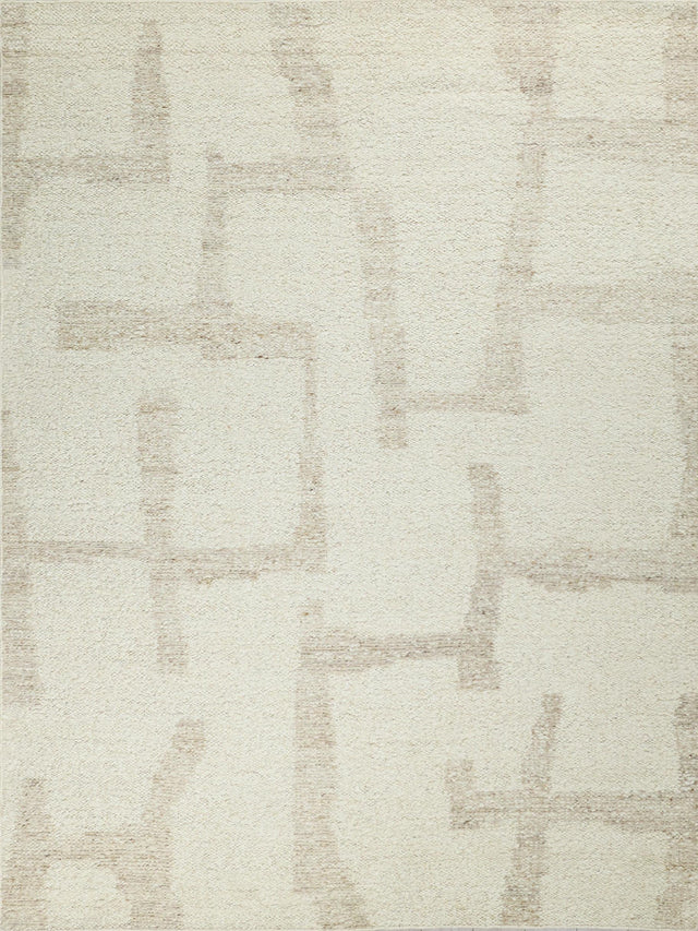 Exquisite Rugs Kokomo Flatweave New Zealand Wool in 7252 Ivory/Sand 2' x 3' Area Rug