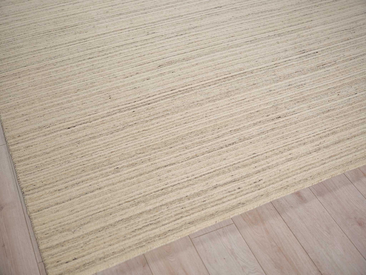 Exquisite Rugs Elko Hand Loomed New Zealand Wool in 7254 Gray 6' x 9' Area Rug
