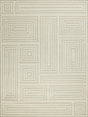 Exquisite Rugs Teton Hand Tufted New Zealand Wool in 7256 Cream/Ivory 14' x 18' Area Rug