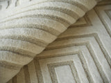 Exquisite Rugs Teton Hand Tufted New Zealand Wool in 7256 Cream/Ivory 6' x 9' Area Rug