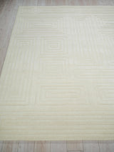 Exquisite Rugs Teton Hand Tufted New Zealand Wool in 7257 Beige/Ivory 4' x 6' Area Rug