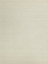 Exquisite Rugs Teton Hand Tufted New Zealand Wool in 7257 Beige/Ivory 8' x 10' Area Rug