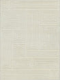 Exquisite Rugs Teton Hand Tufted New Zealand Wool in 7258 Silver/Ivory 6' x 9' Area Rug