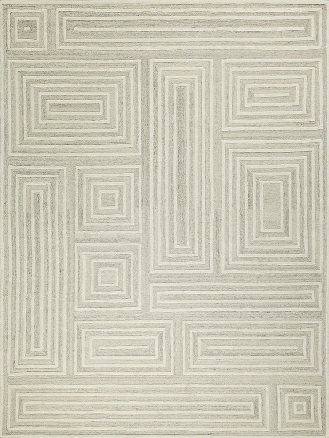 Exquisite Rugs Teton Hand Tufted New Zealand Wool in 7259 Cream/Ivory 14' x 18' Area Rug