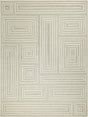 Exquisite Rugs Teton Hand Tufted New Zealand Wool in 7259 Cream/Ivory 9' x 12' Area Rug