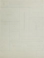 Exquisite Rugs Teton Hand Tufted New Zealand Wool in 7261 Silver/Ivory 4' x 6' Area Rug