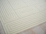 Exquisite Rugs Teton Hand Tufted New Zealand Wool in 7261 Silver/Ivory 9' x 12' Area Rug