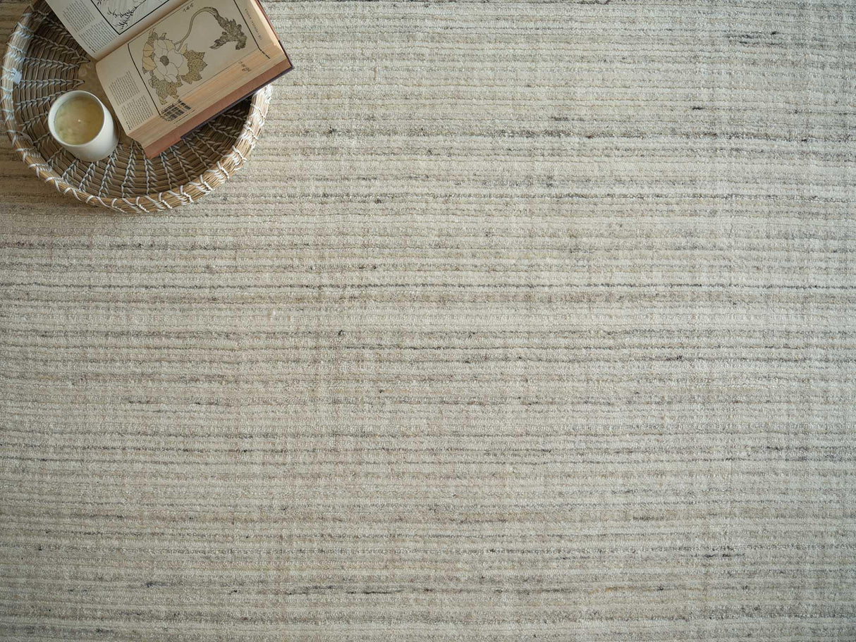 Exquisite Rugs Elko Hand Loomed New Zealand Wool in 7270 Silver 10' x 14' Area Rug