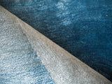 Exquisite Rugs Mitomo Hand Tufted Wool/Bamboo Silk in 7271 Gray/Blue 6' x 9' Area Rug