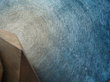 Exquisite Rugs Mitomo Hand Tufted Wool/Bamboo Silk in 7271 Gray/Blue 6' x 9' Area Rug