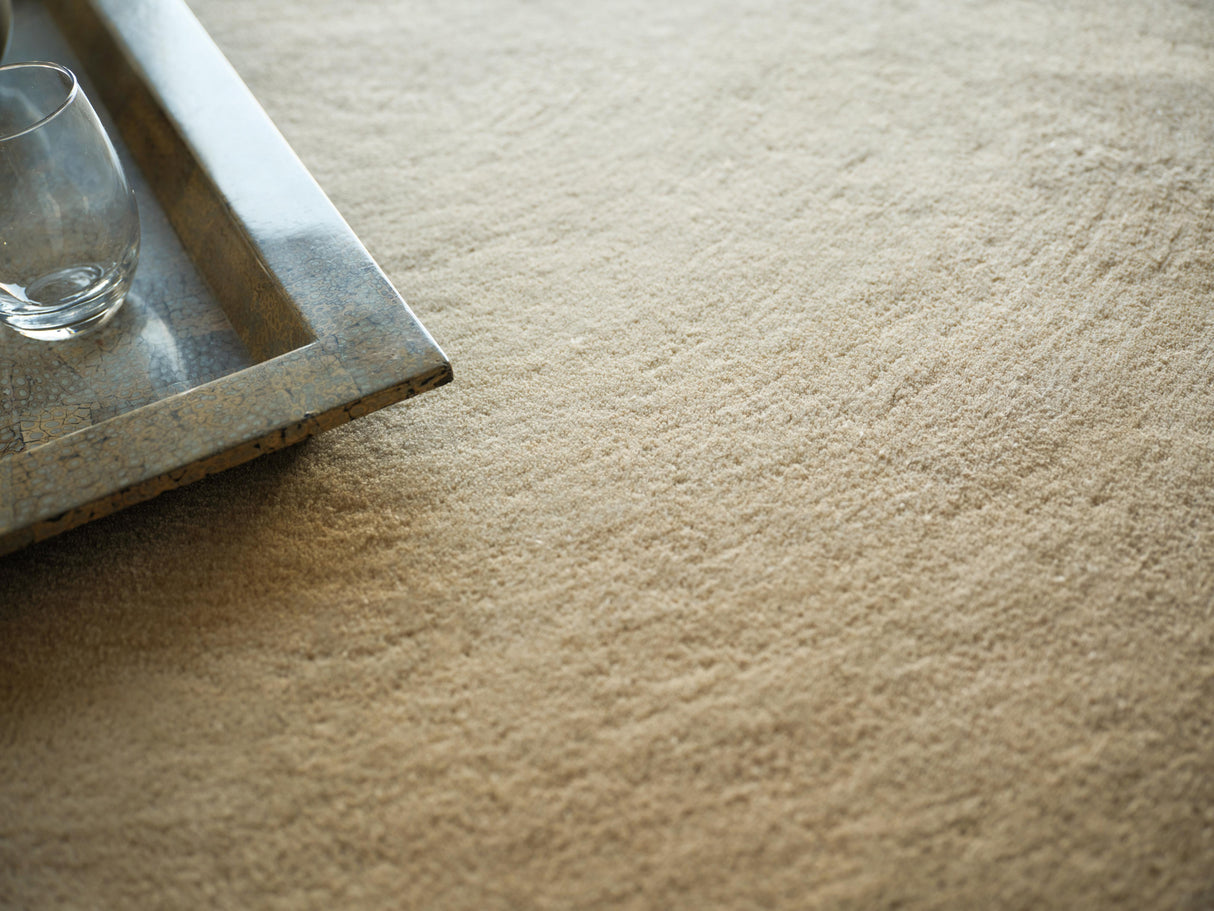 Exquisite Rugs Mitomo Hand Tufted Wool/Bamboo Silk in 7273 Light Beige/Ivory 10' x 14' Area Rug