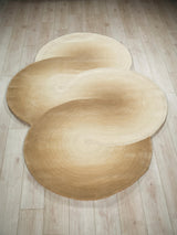 Exquisite Rugs Mitomo Hand Tufted Wool/Bamboo Silk in 7273 Light Beige/Ivory 7' x 5' Area Rug