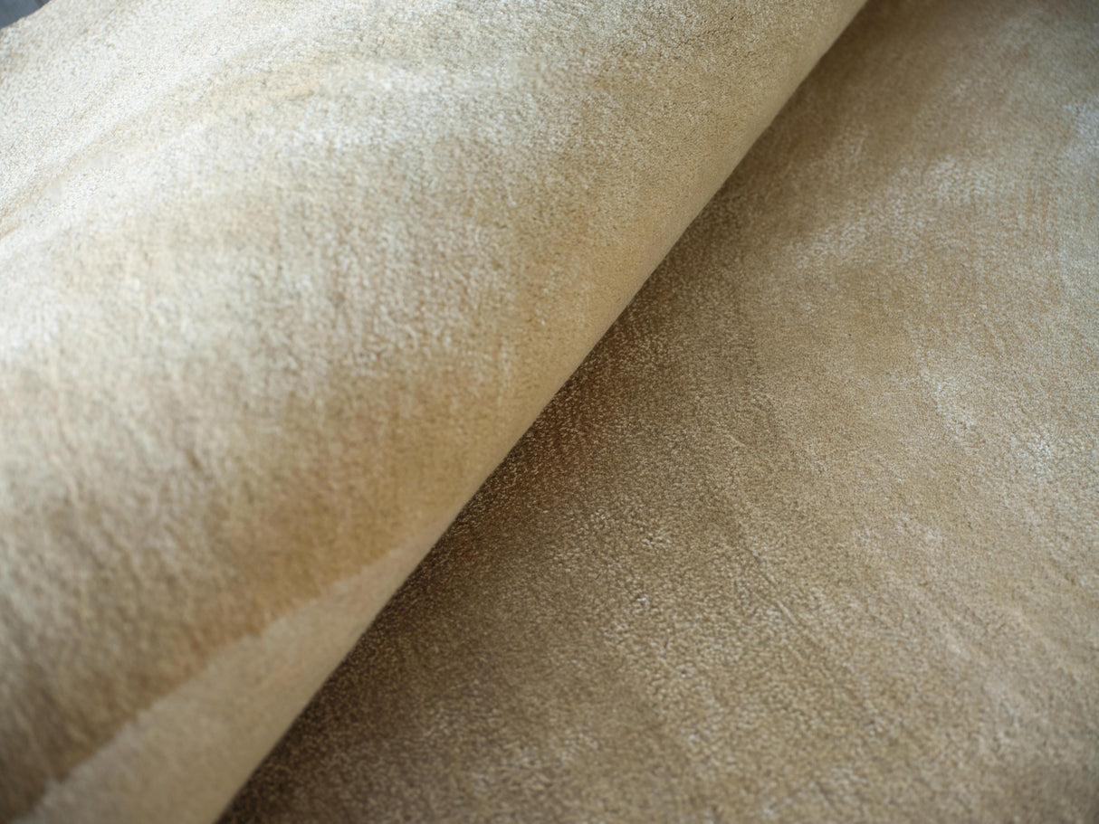 Exquisite Rugs Mitomo Hand Tufted Wool/Bamboo Silk in 7273 Light Beige/Ivory 6' x 9' Area Rug