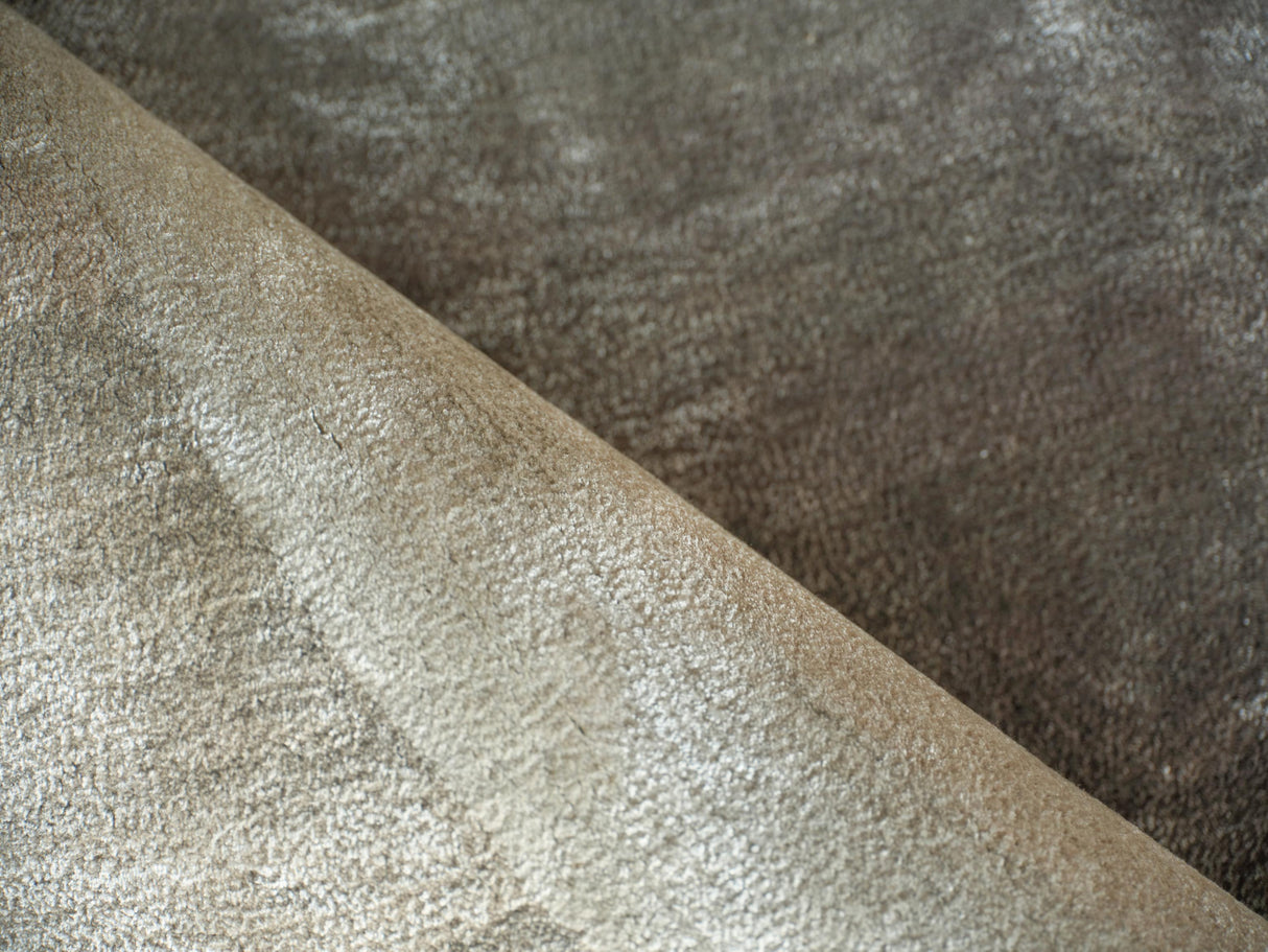 Exquisite Rugs Mitomo Hand Tufted Wool/Viscose in 7274 Taupe 6' x 4' Area Rug