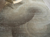 Exquisite Rugs Mitomo Hand Tufted Wool/Viscose in 7274 Taupe 6' x 4' Area Rug