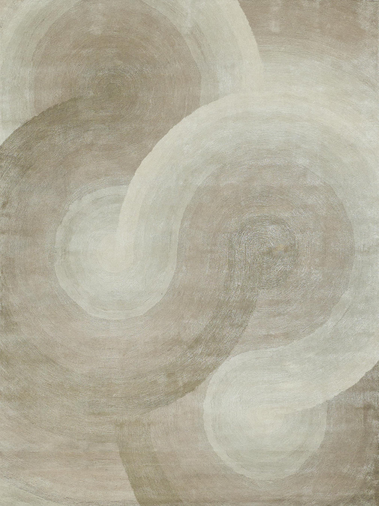 Exquisite Rugs Mitomo Hand Tufted Wool/Bamboo Silk in 7275 Pearl 4' x 6' Area Rug