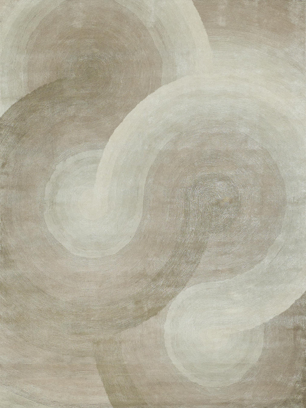 Exquisite Rugs Mitomo Hand Tufted Wool/Bamboo Silk in 7275 Pearl 5' x 7' Area Rug