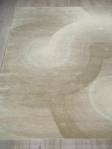 Exquisite Rugs Mitomo Hand Tufted Wool/Bamboo Silk in 7275 Pearl 5' x 7' Area Rug