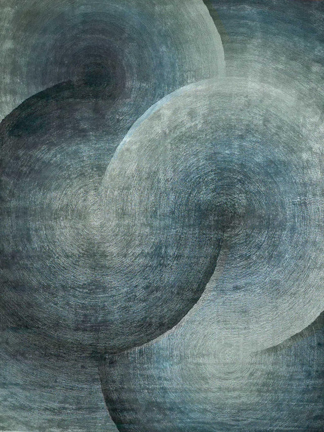 Exquisite Rugs Mitomo Hand Tufted Wool/Bamboo Silk in 7276 Sea Green 4' x 6' Area Rug