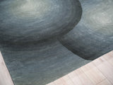 Exquisite Rugs Mitomo Hand Tufted Wool/Bamboo Silk in 7276 Sea Green 4' x 6' Area Rug