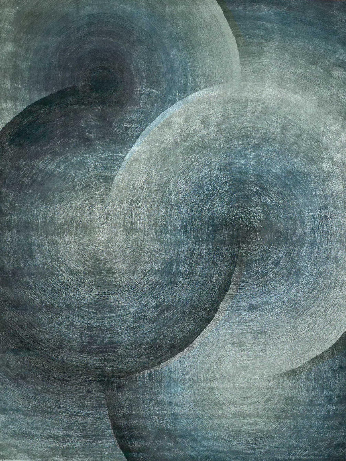Exquisite Rugs Mitomo Hand Tufted Wool/Bamboo Silk in 7276 Sea Green 6' x 9' Area Rug