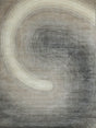 Exquisite Rugs Mitomo Hand Tufted Wool/Bamboo Silk in 7278 Charcoal/Ivory 4' x 6' Area Rug