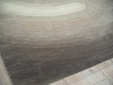 Exquisite Rugs Mitomo Hand Tufted Wool/Bamboo Silk in 7278 Charcoal/Ivory 8' x 10' Area Rug