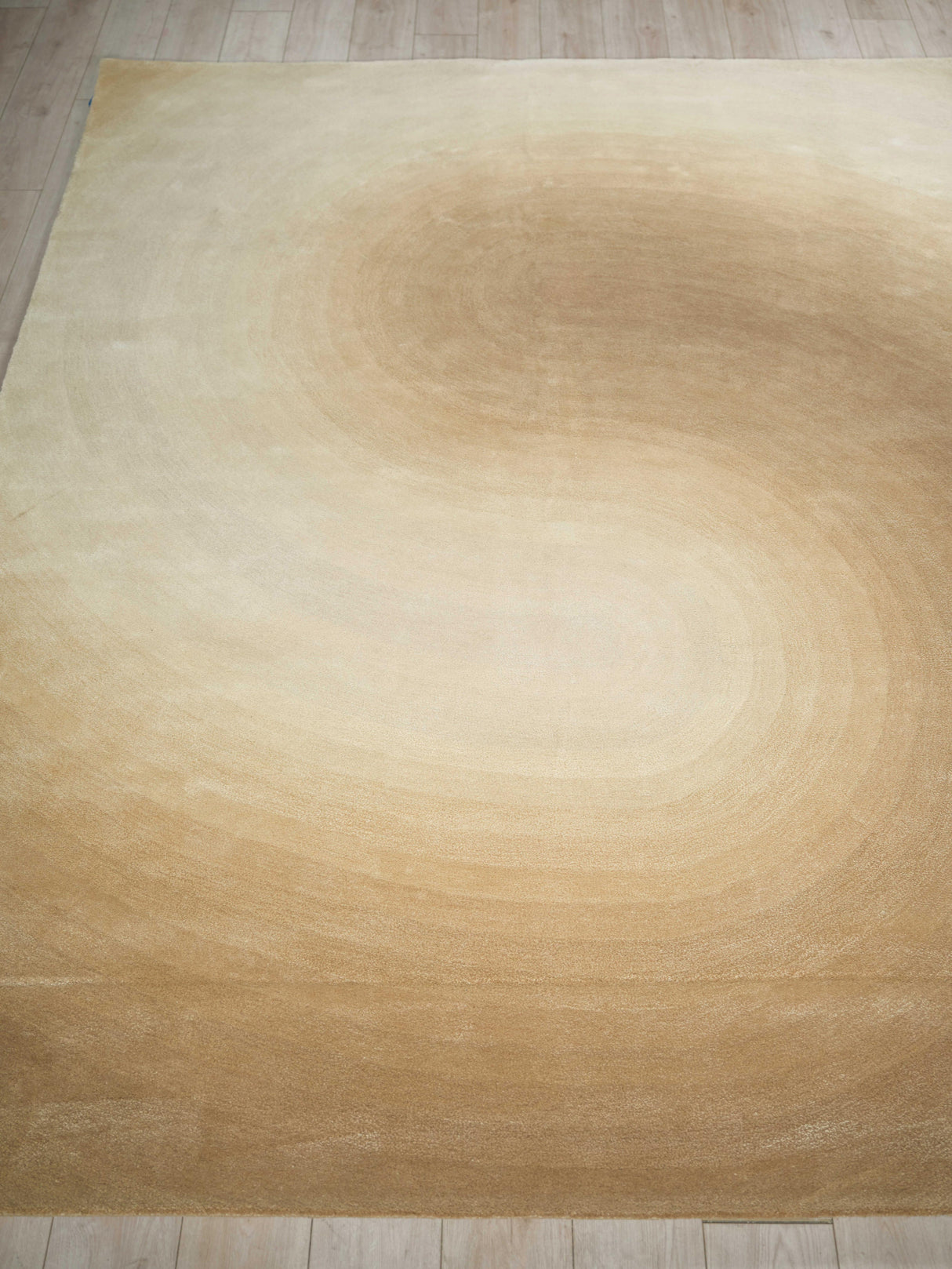 Exquisite Rugs Mitomo Hand Tufted Wool/Viscose in 7279 Light Beige/Ivory 12' x 15' Area Rug