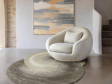 Exquisite Rugs Mitomo Hand Tufted Wool/Bamboo Silk in 7280 Taupe 7' x 5' Area Rug